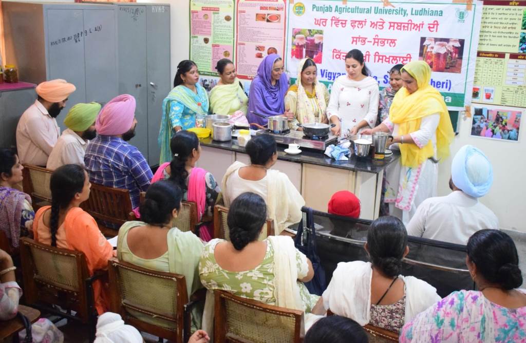 ਪੀਏਯੂਕੇਵੀਕੇ ਸੰਗਰੂਰ ਵੱਲੋਂ ਮੌਸਮੀ ਫਲਾਂ ਅਤੇ ਸਬਜ਼ੀਆਂ ਦੀ ਸੰਭਾਲ ਬਾਰੇ ਕਿੱਤਾਮੁਖੀ ਸਿਖਲਾਈ ਕੋਰਸ